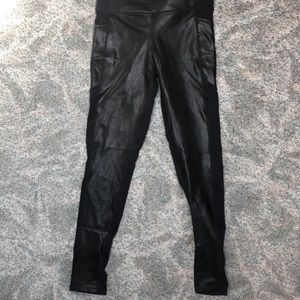 Athleta faux leather leggings